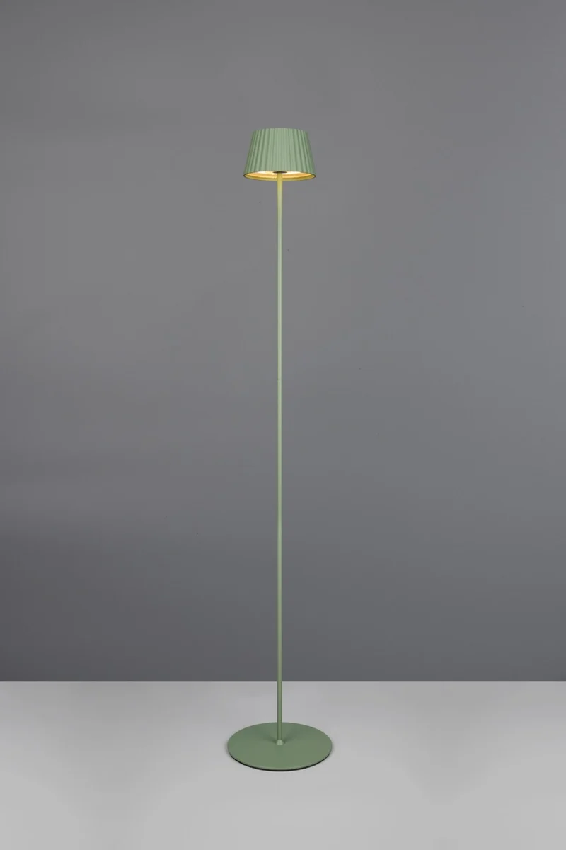 Lámpara de pie de exterior Trio Suarez LED portátil pistaziengrün 3000K táctil IP44 R47706149