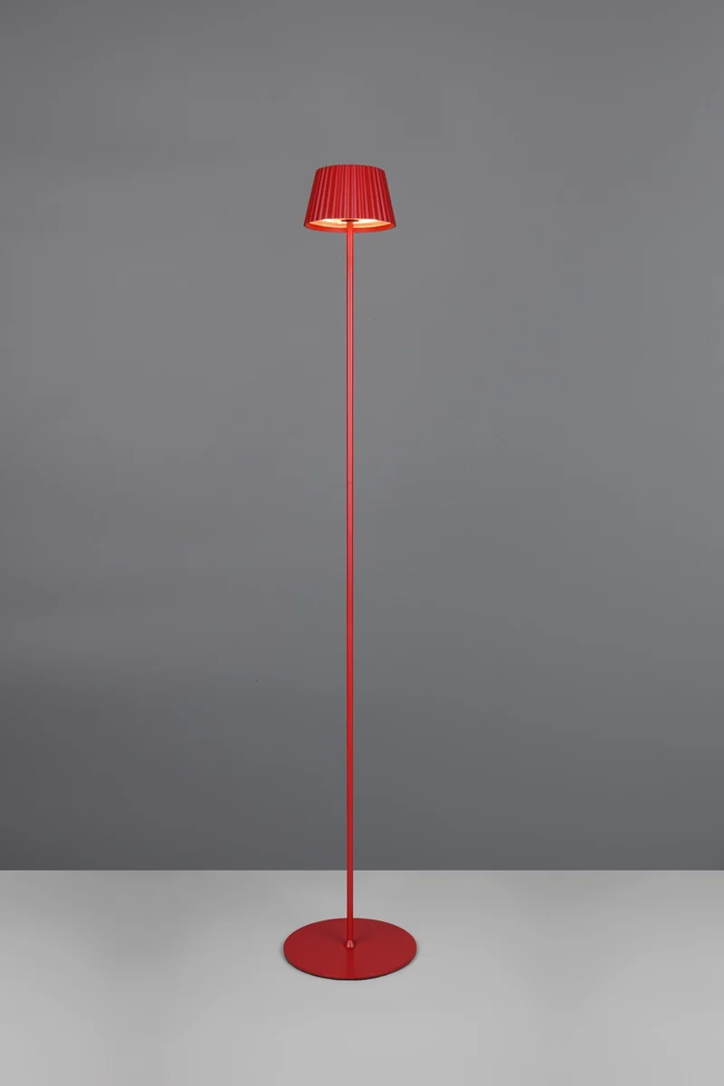 Trio Suarez Lámpara de pie LED portátil y recargable rojo R47706110