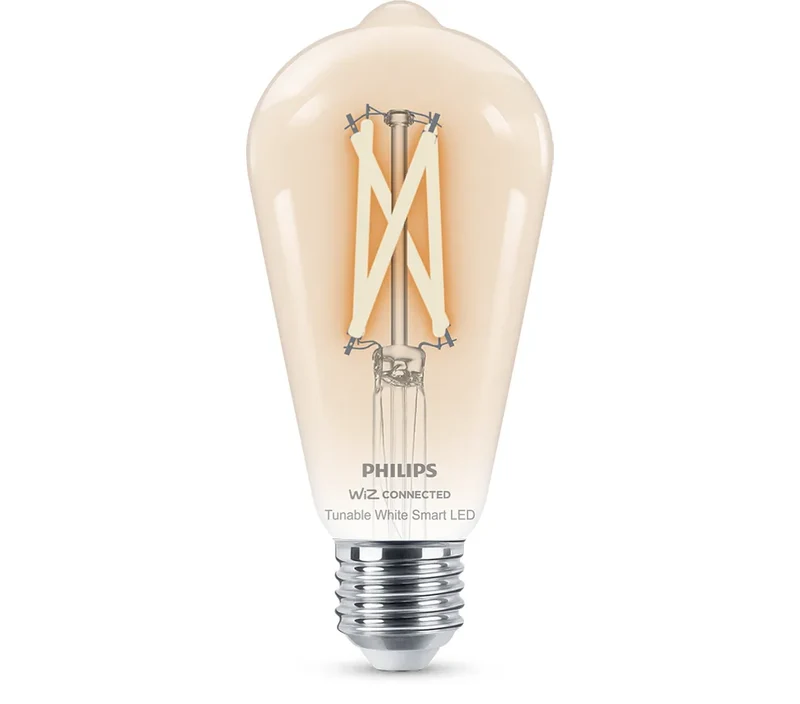 Philips Bombilla LED smart WiZ Vela Edison E27 60W 927-65 con wifi y Bluetooth 372245 806lm
