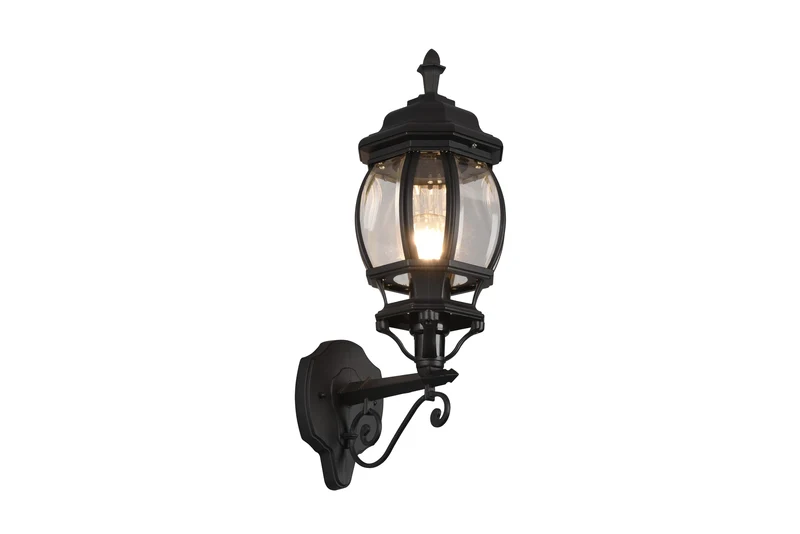 Aplique de exterior Trio Elvo negro mate IP44 49,5cm 206967132