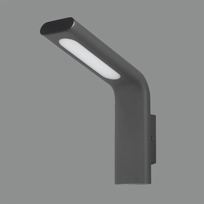 ACB Zen Aplique exterior LED 10W luz cálida antracita texturado IP65 A2038101GR