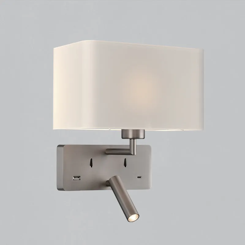 ACB Romeo Aplique LED niquel mate orientable 3W 3000K 15W USB C A3971081NM