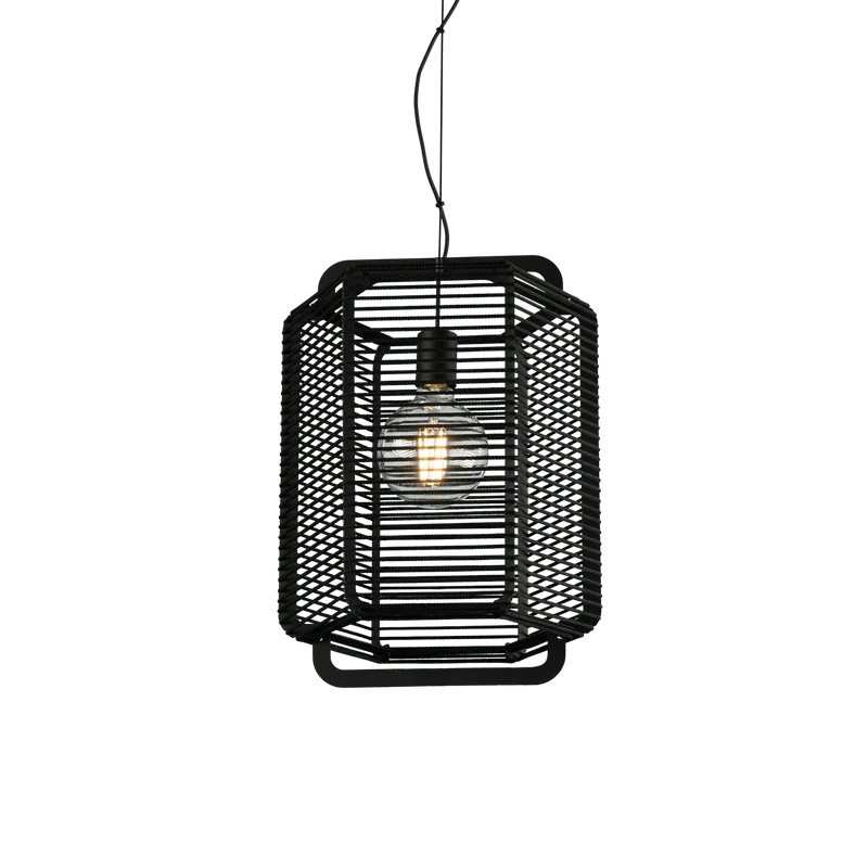 ACB Corda Lámpara de techo colgante LED Negro E27 15W C39013NN