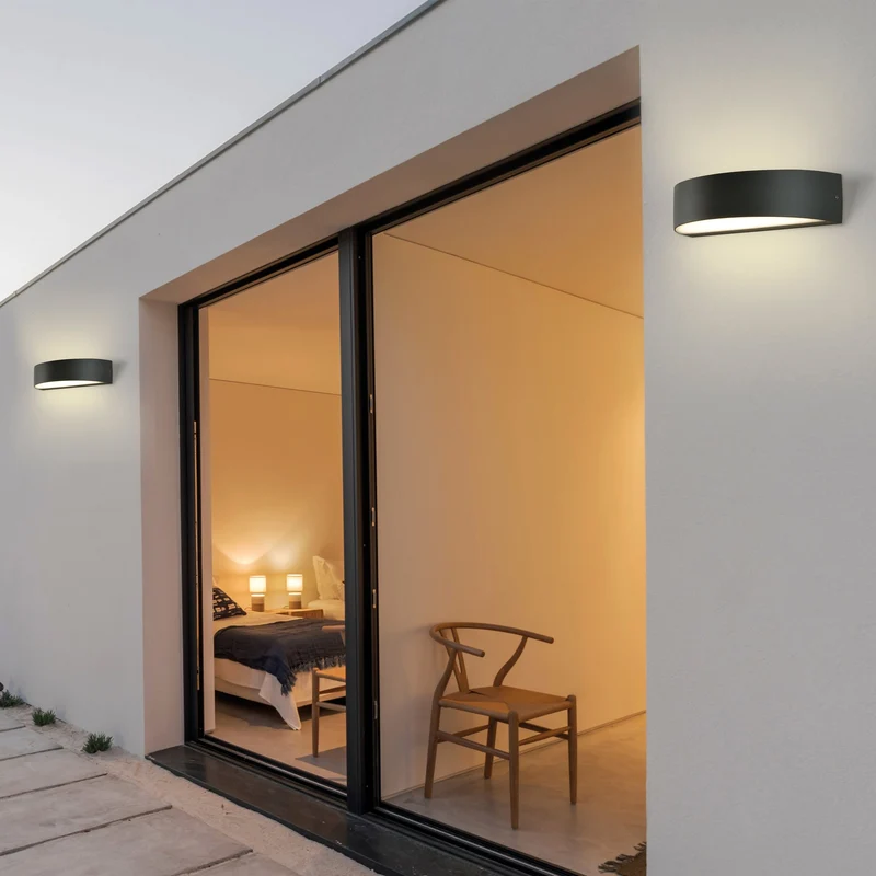 ACB Aysel Aplique IP65 LED 2x5W 3000K antracita texturado A2069000GR