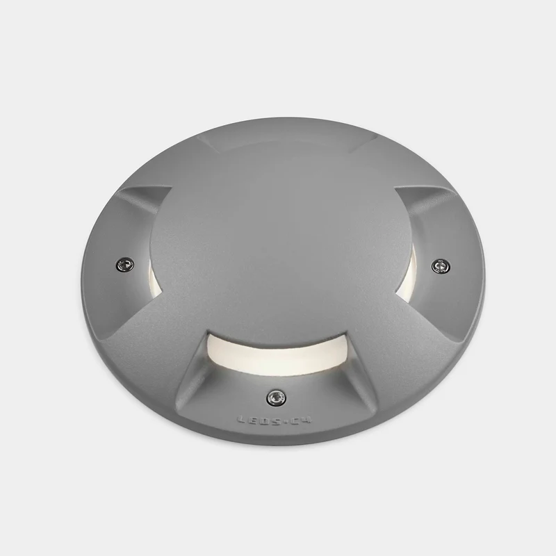 Empotrable de suelo LedsC4 Xena Reccessed LED gris satinado 3000K IP66-IP67 55-E102-34-CL