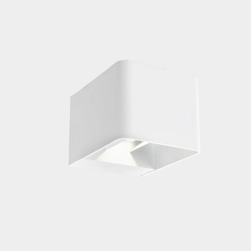 Aplique de exterior LedsC4 Wilson Square LED blanco mate 3000K IP65 05-9683-14-CL