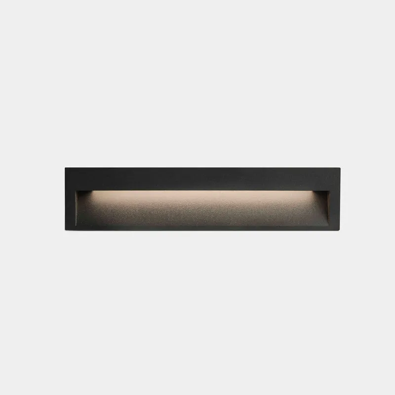 Empotrable de pared LedsC4 Tiny Large LED gris urbano arenado 3000K IP66 05-E147-Z5-CL