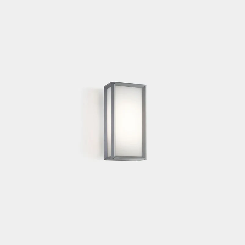 Aplique de exterior LedsC4 Skat LED gris blanco CCT regulable IP65 20cm 05-E028-34-EH
