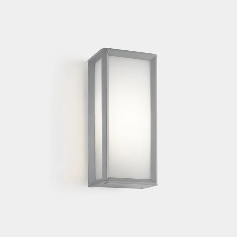 Aplique de exterior LedsC4 Skat LED gris blanco CCT regulable IP65 35cm 05-E055-34-EH