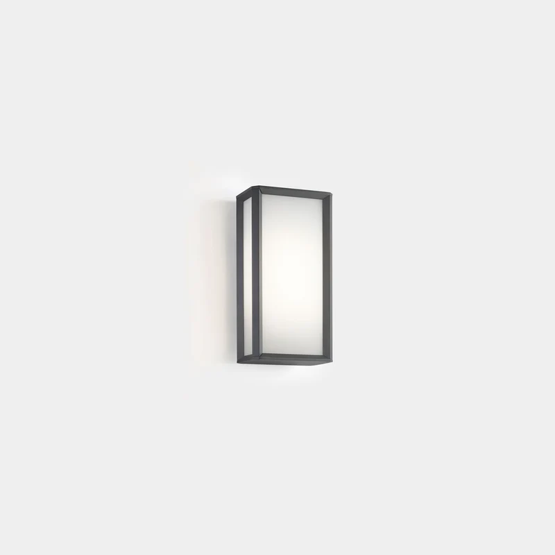 Aplique de exterior LedsC4 Skat LED gris urbano blanco CCT regulable IP65 20cm 05-E028-Z5-EH