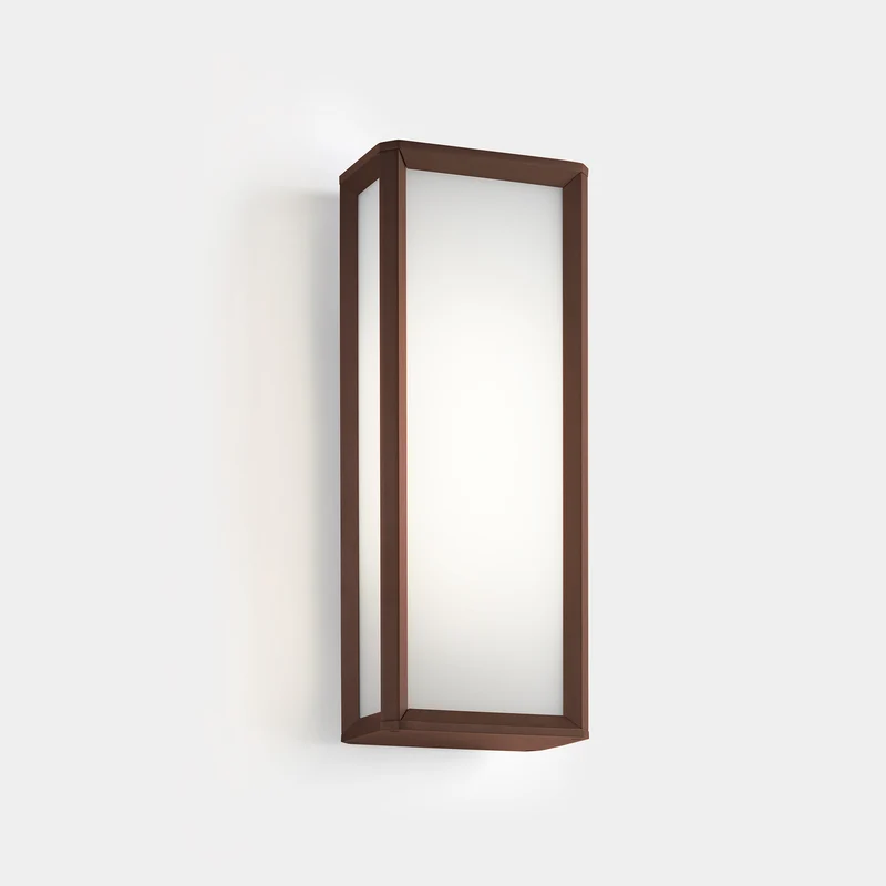 Aplique de exterior LedsC4 Skat LED marrón blanco CCT regulable IP65 50cm 05-E109-J6-EH