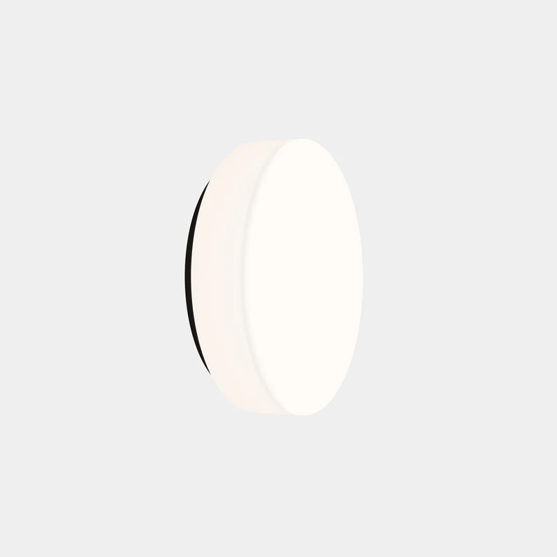 Plafón LedsC4 Spark Single LED negro CCT regulable DALI Ø39cm 15-A127-05-F9