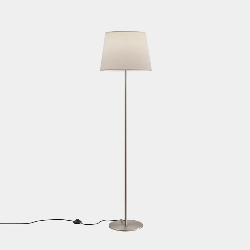 Lámpara de pie LedsC4 Metrica Round níquel satinado 25-4759-81-82