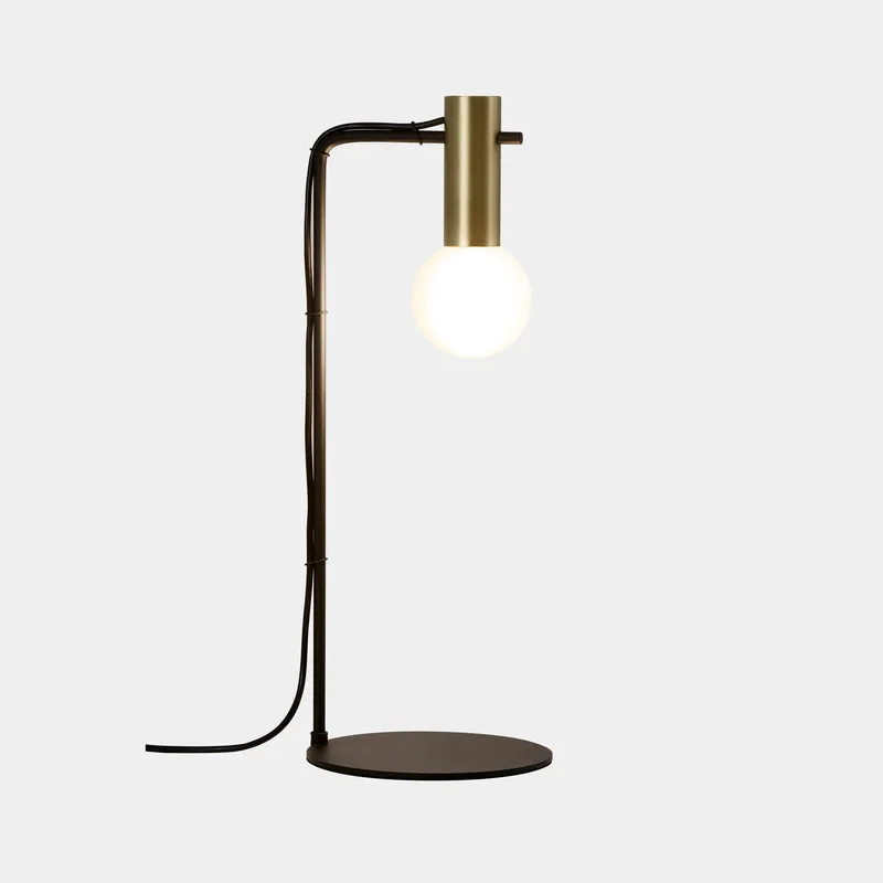 Lámpara de sobremesa bola LedsC4 Nude Curved E27 oro mate 10-8518-05-DN