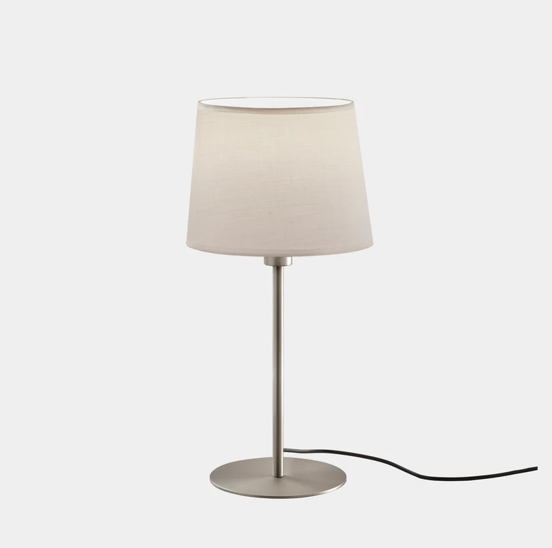 Lámpara de sobremesa LedsC4 Metrica Round níquel satinado 10-4759-81-82