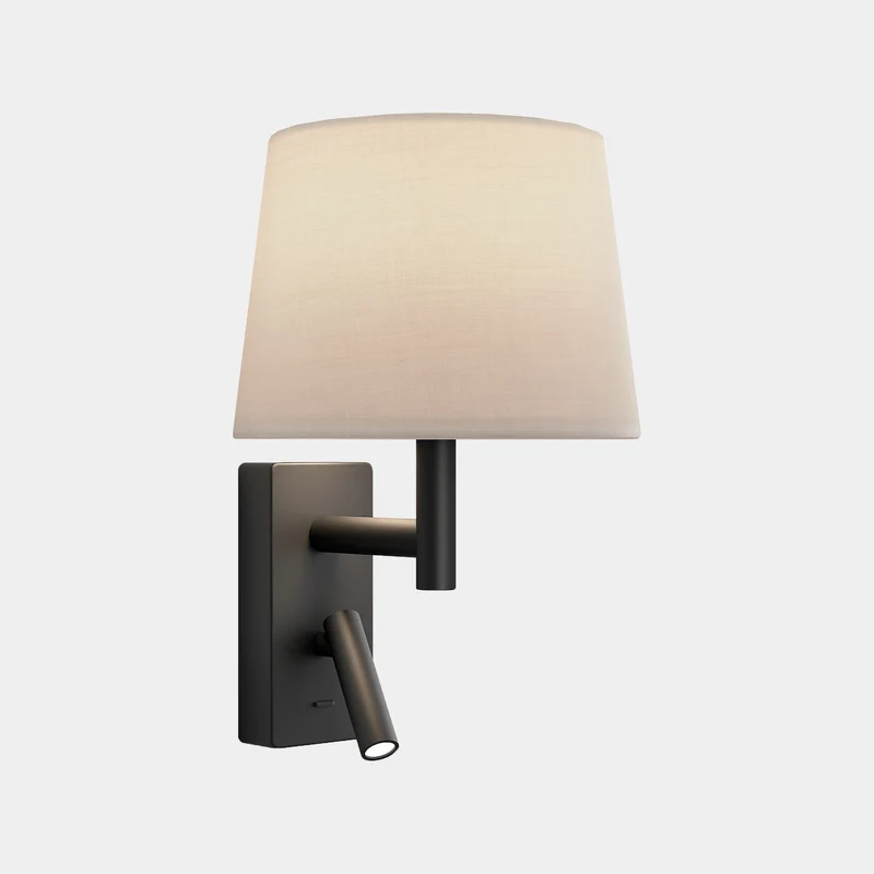 Aplique de pared LedsC4 Metrica Shade Reader LED negro 2700K 05-8400-05-82