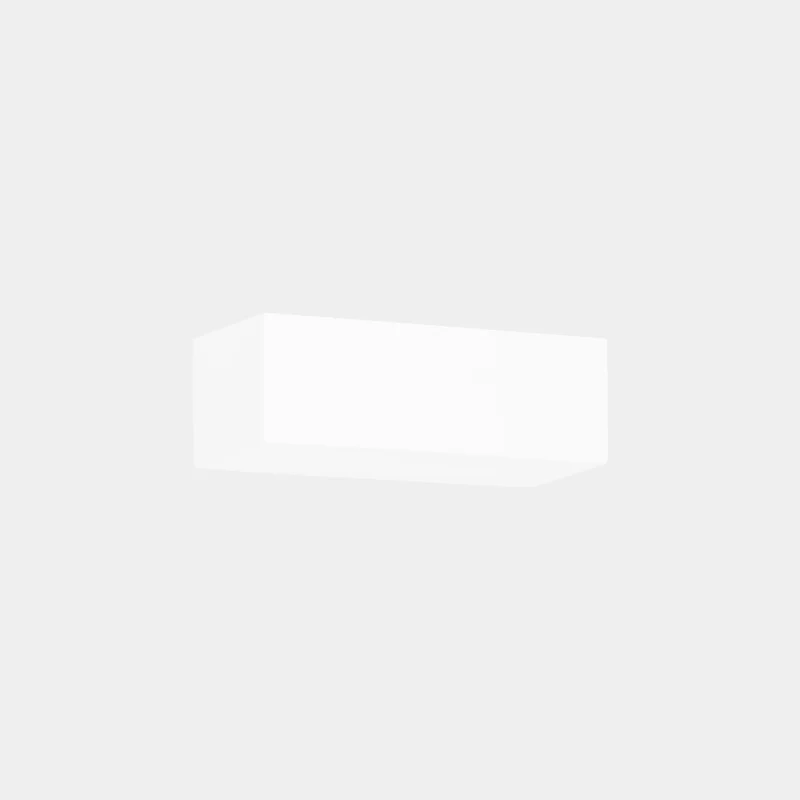 Aplique de pared LedsC4 Ges Deco Rectangular E14 blanco 22cm 05-1793-14-14