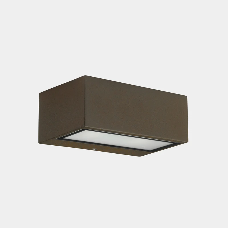 Aplique de exterior LedsC4 Nemesis Led marrón CCT regulable IP65 17cm 05-E026-J6-EH