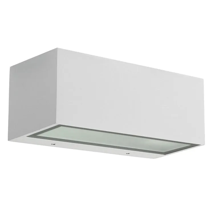 Aplique de exterior LedsC4 Nemesis Aluminium E27 blanco mate IP66 22cm 05-9649-14-T2