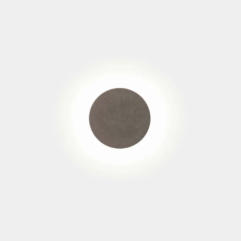 Aplique de exterior LedsC4 Moal LED cemento arenado 3000K IP66 05-E087-DC-CL