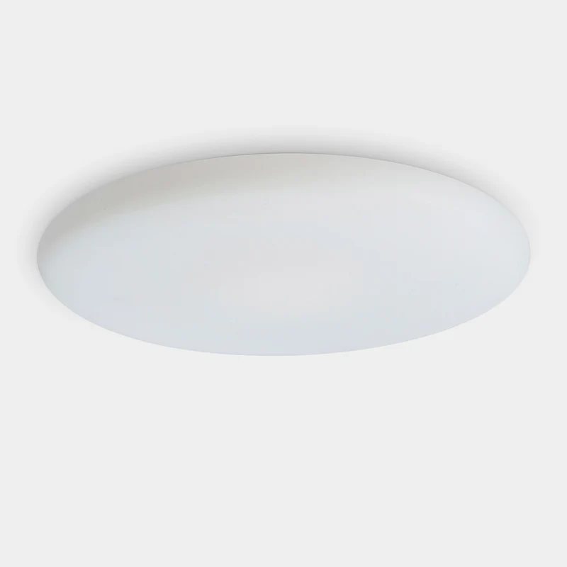 Plafón de exterior LedsC4 Mega grande LED CCT regulable DALI IP65 Ø120cm 15-E111-M1-EH