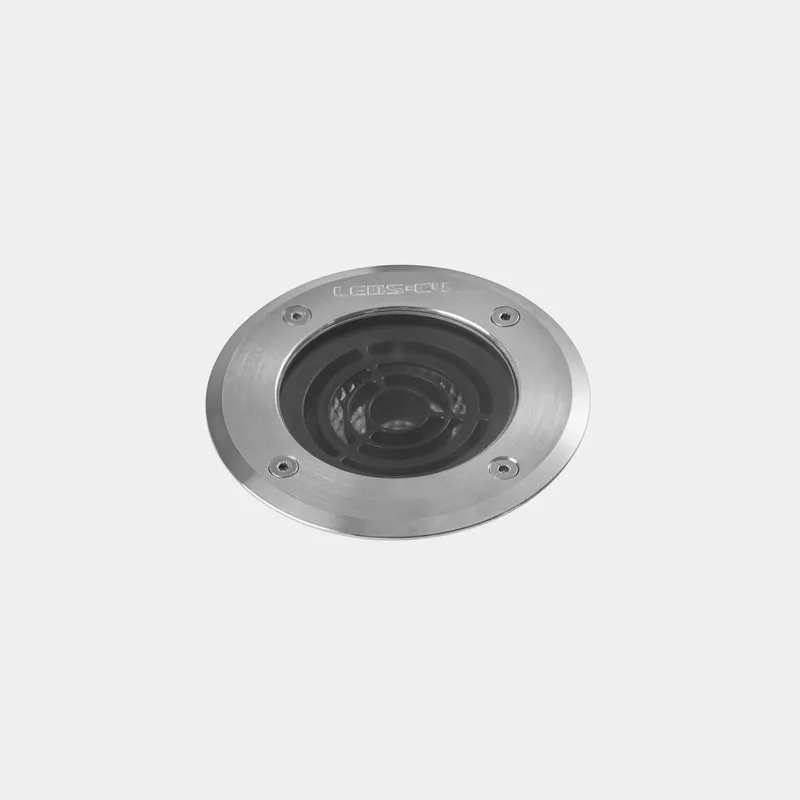 Empotrable de suelo LedsC4 Kay LED acero inoxidable 3000K IP65-IP67 Ø12,5cm 55-E011-CA-CL