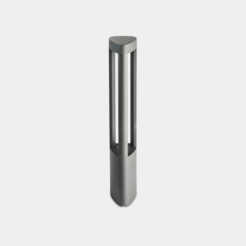 Baliza de exterior LedsC4 Helion LED gris urbano CCT regulable IP66 55-E075-Z5-EH