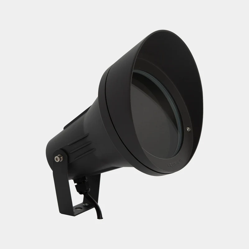 Proyector de exterior LedsC4 Helio Aluminium E27 gris urbano IP66 05-9789-Z5-37