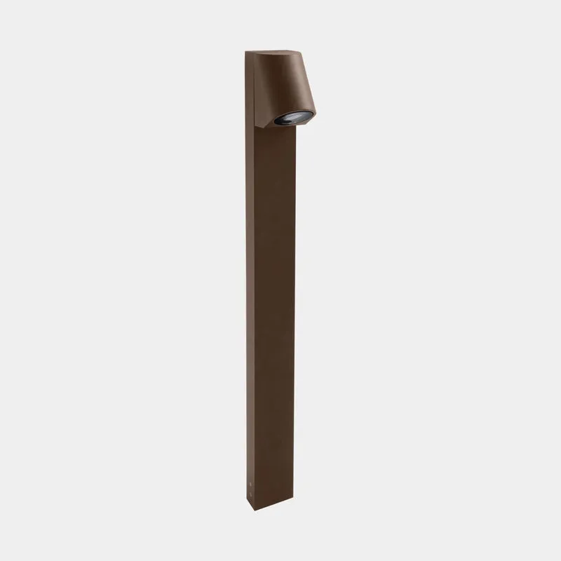 Baliza de exterior LedsC4 Eko Inclined GU10 marrón IP66 55-E111-J6-37