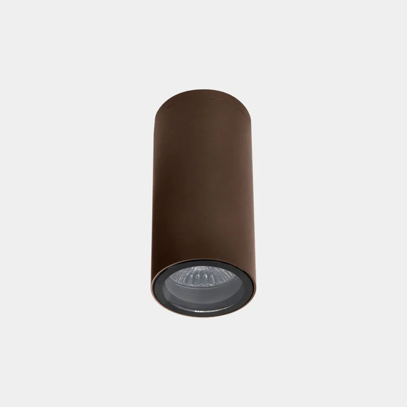 Plafón de exterior LedsC4 Eko GU10 marrón IP66 15-E064-J6-37