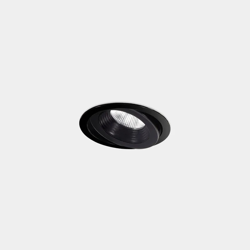 Downlight de exterior LedsC4 Dako Adjustable LED negro 3000K IP66 Ø10cm 15-E104-05-CL