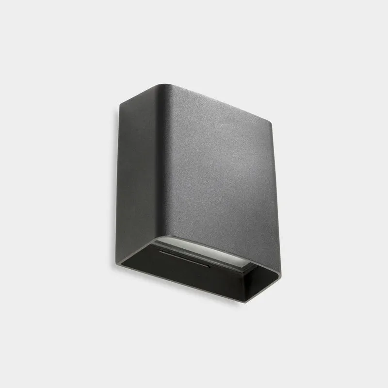 Aplique de exterior LedsC4 Clous Single Emission LED gris urbano mate 3000K IP66 05-9926-Z5-CL