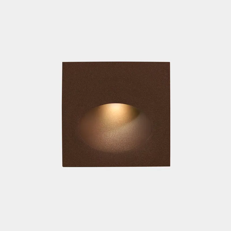 Empotrable de pared LedsC4 Bat Square Oval LED marrón 3000K IP66 05-E111-J6-CL