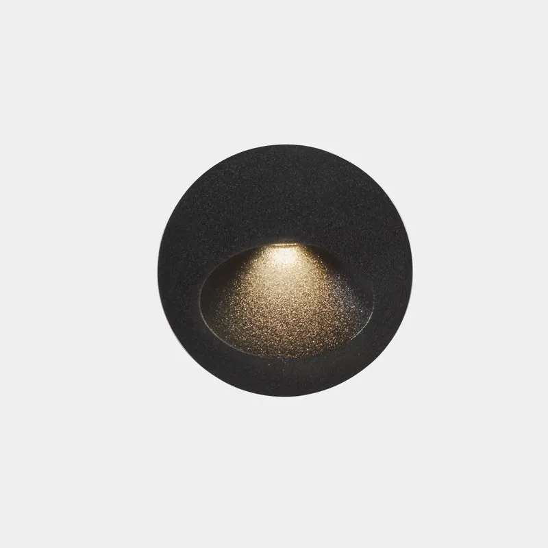 Empotrable de pared LedsC4 Bat Round Oval LED gris urbano 4000K IP66 05-E014-Z5-CM