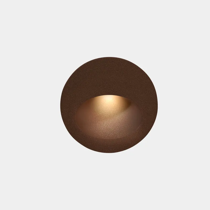 Empotrable de pared LedsC4 Bat Round Oval LED marrón 3000K IP66 05-E014-J6-CL