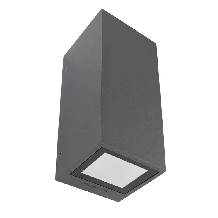 Aplique de exterior LedsC4 Afrodita Gu10 gris urbano IP55 05-9919-Z5-37