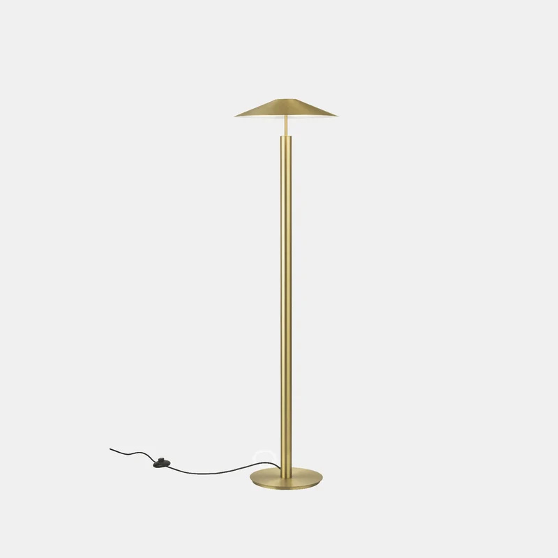 Lámpara de pie LedsC4 H LED oro mate arenado 2700K 25-7742-DN-DN