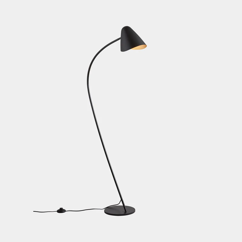 Lámpara de pie LedsC4 Organic E27 negro 25-7582-05-05 para salón
