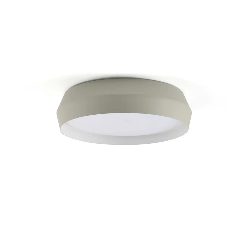 Lámpara de pared aplique Faro Shoku gris y blanco regulable Ø35cm 64280