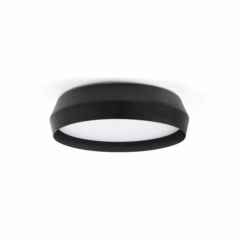 Lámpara de pared aplique Faro Shoku negro y negro regulable Ø35cm 64279