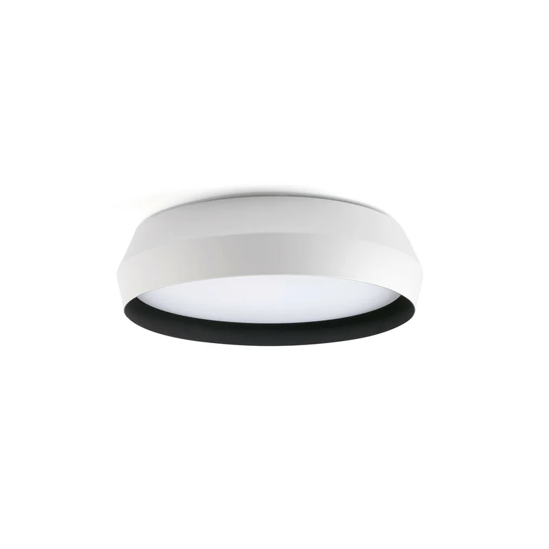 Lámpara de pared aplique Faro Shoku blanco y negro regulable Ø35cm 64278