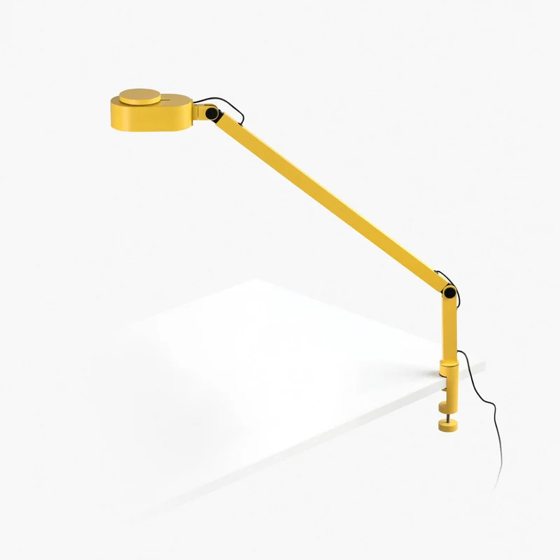 Lámpara de mesa flexo Faro Inviting de pinza LED amarillo 2700-4800K 57317
