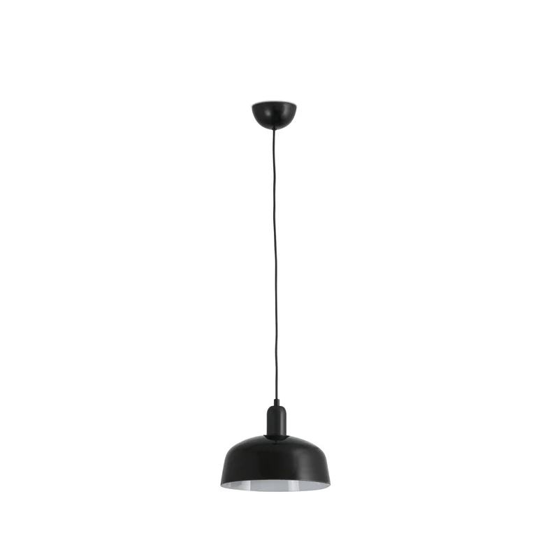 Lámpara de techo colgante Faro Tatawin E27 LED negro Ø25cm 20339-120
