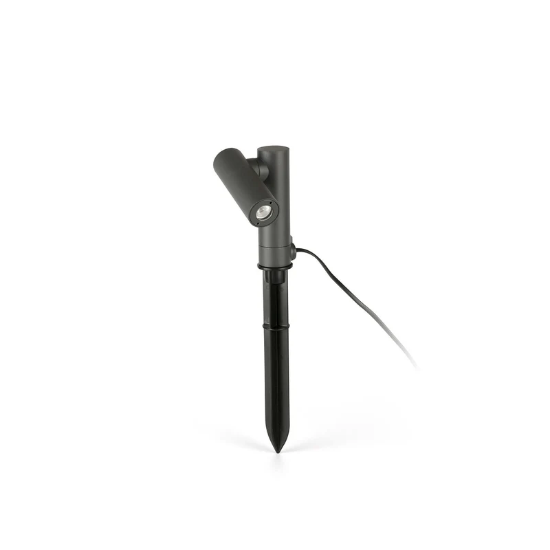 Estaca/Pincho de exterior Faro Spy 40cm LED gris oscuro 3000K IP65 30° opal 14cm 70787