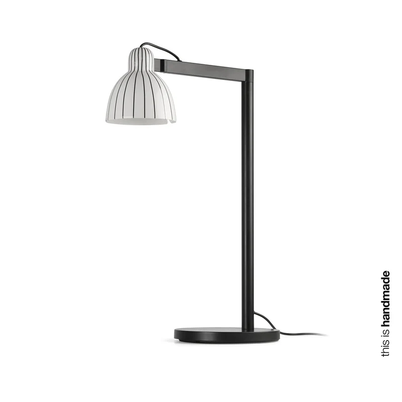 Lámpara de mesa Faro Venice E27 LED blanco y negro brillo 64276-114