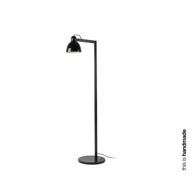 Lámpara de pie salón Faro Venice E27 LED negro brillo 64275-112