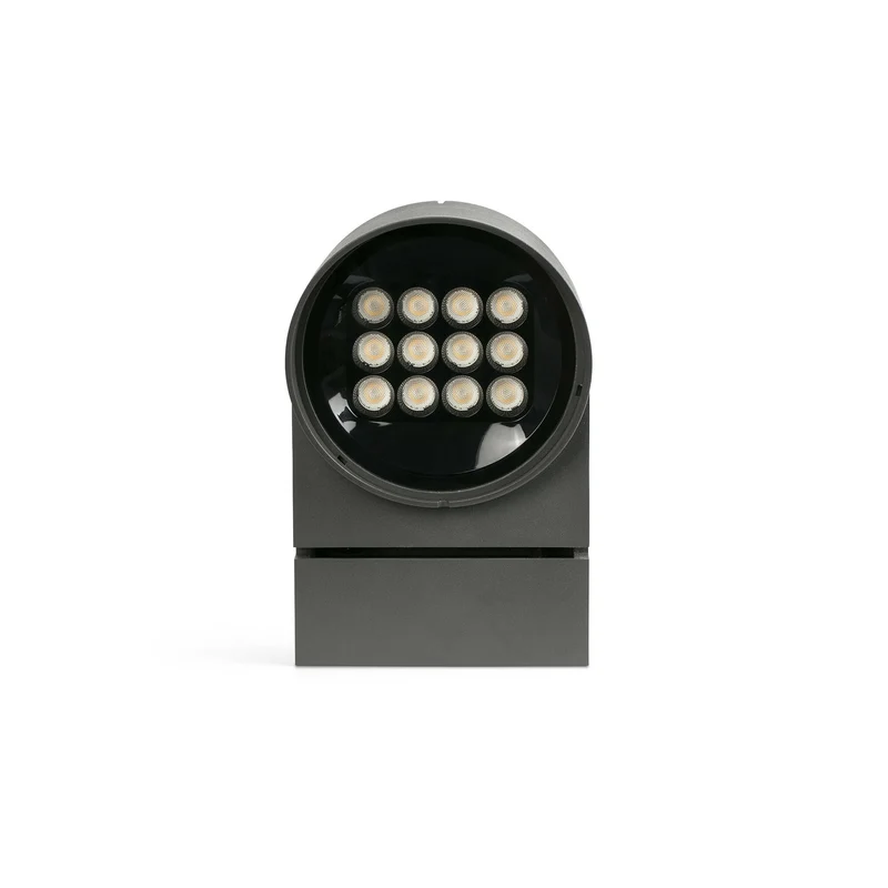Proyector de exterior Faro Muur LED gris oscuro 3000K IP65 36° 25cm 71771