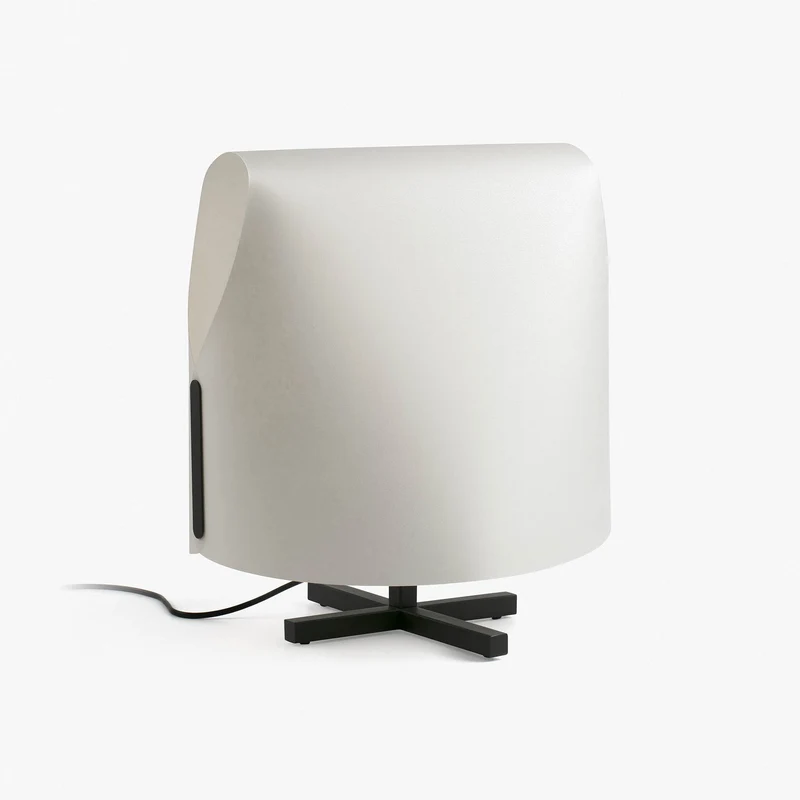 Lámpara de mesa Faro Luang E27 LED negro y beige 23002-57
