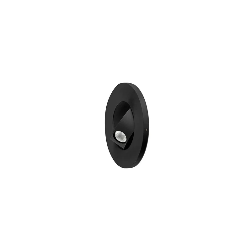 Empotrable de pared Faro Click LED negro mate 2700K IP20 43601