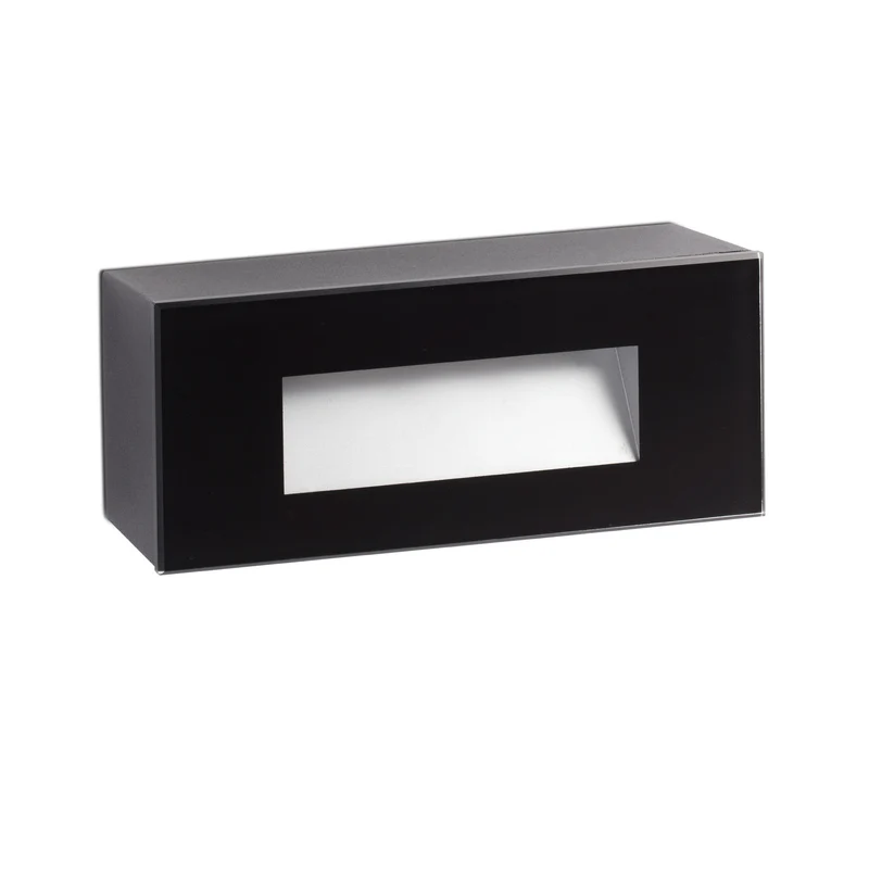 Empotrable de pared exterior Faro Dart LED negro mate 3000K IP65 100° rct 70278N